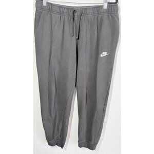 NIKE Womens Sweatpant Jogger Black Sz XL Pockets Pull On Elastic Waist Drawcord
